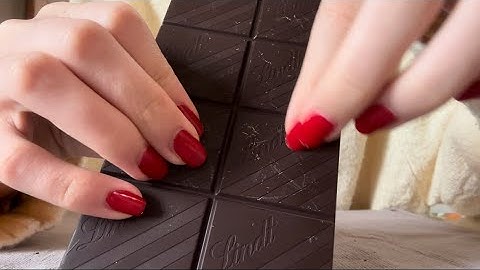 [ASMR] Tapping & Scratching on chocolate bars 🍫