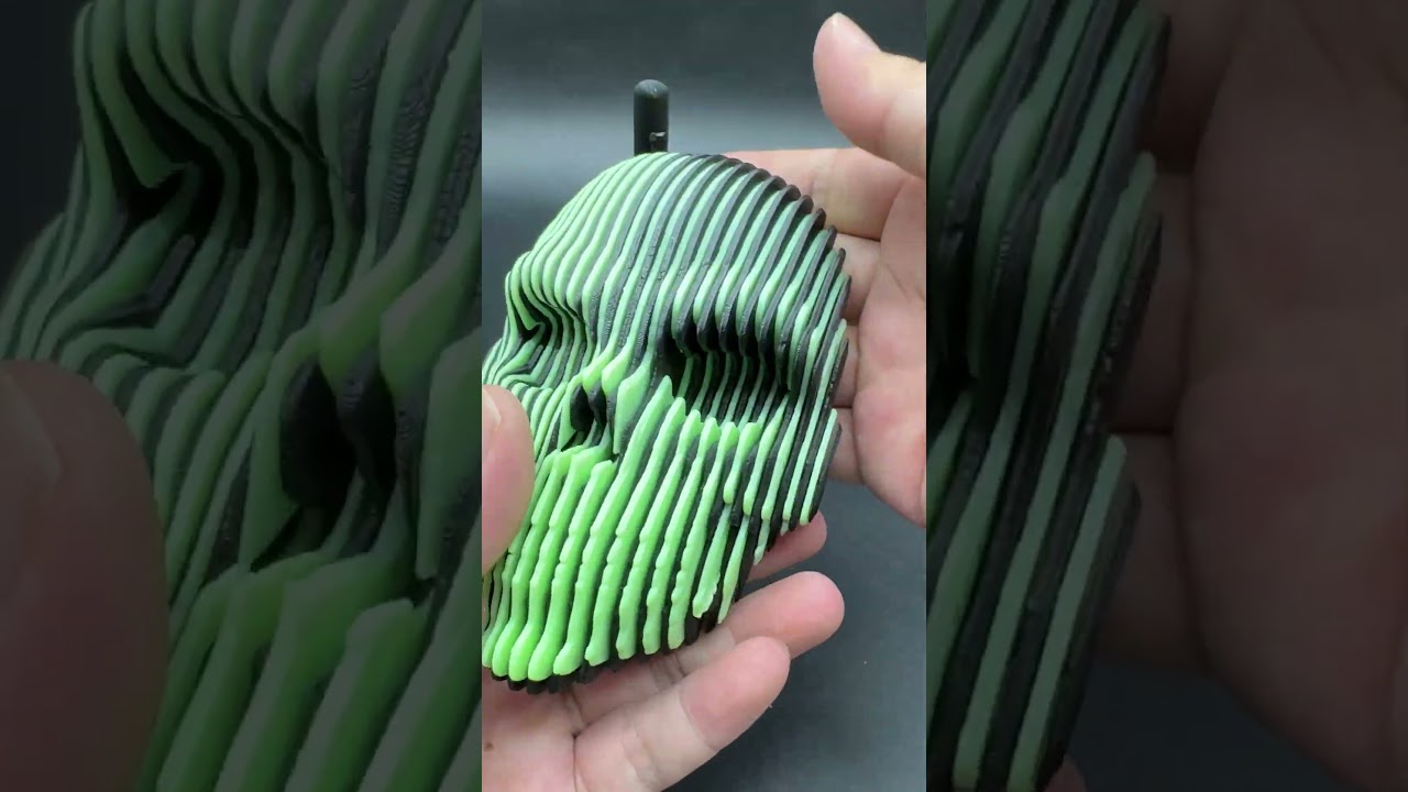 3D printing skulls glowing in the dark 