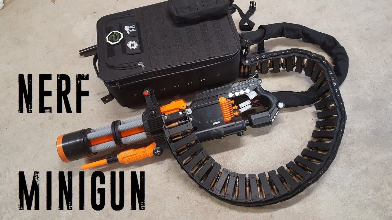 Nerf Rival Minigun (20 rounds/sec, 2000 round capacity) 