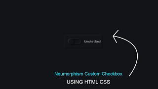 Neumorphism Custom Checkbox with HTML CSS & JS @Web Code Tutorials