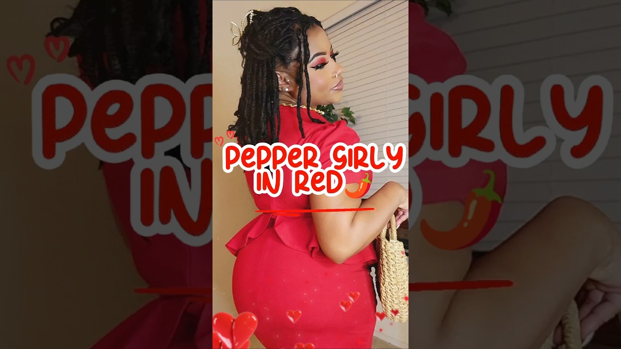 Then & now but make it pepper girly in red ❤️🌶️ 