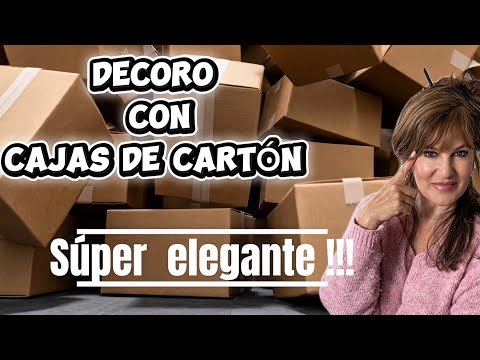 Decorate and organize your bathroom with cardboard. Easy luxury ideas.