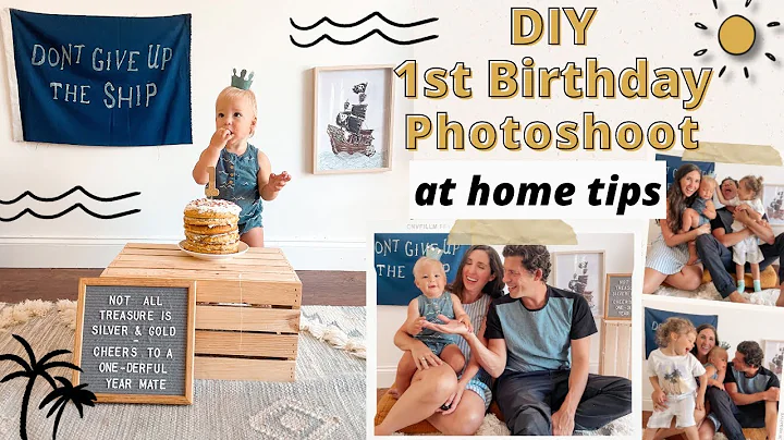 DIY CAKE SMASH PHOTOSHOOT | FIRST BIRTHDAY PHOTOSHOOT AT HOME