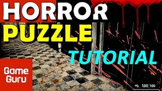Game Guru: how to make a horror puzzle game ( no coding )