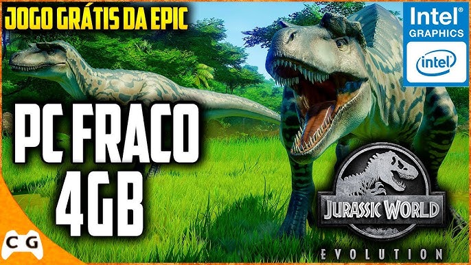 Tentei rodar Jurassic World Evolution em um notebook Positvo 