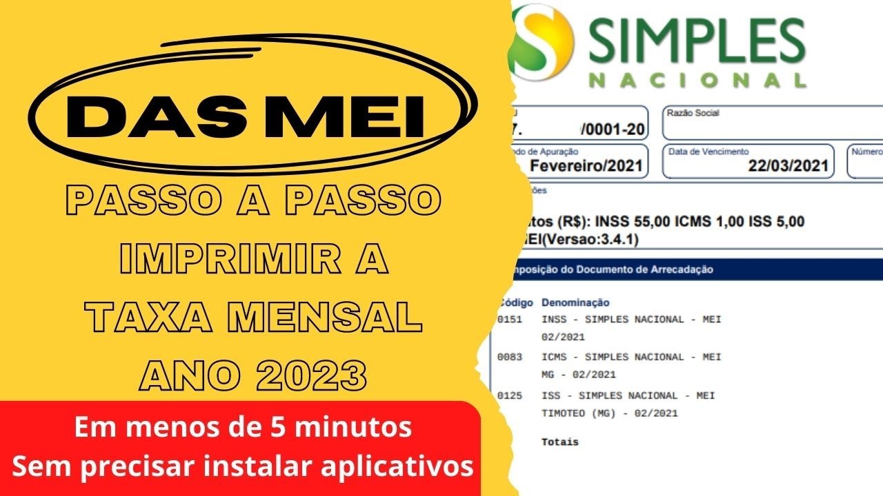 Passo a Passo Impressão do DAS-MEI - Sebrae