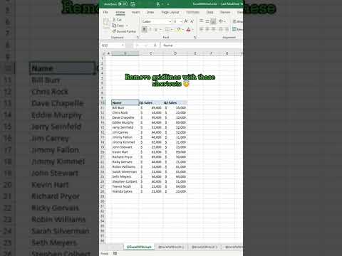 Excel Tip: Remove