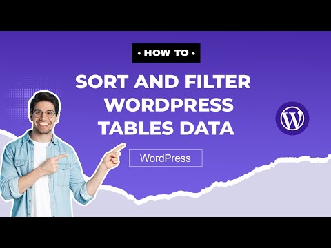 WP Table Manager: How to sort and filter your WordPress tables data