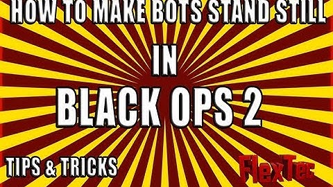 Black Ops 2 Multiplayer TIP : How To Make Bots Stand Still! (BO2 Trickshotting)