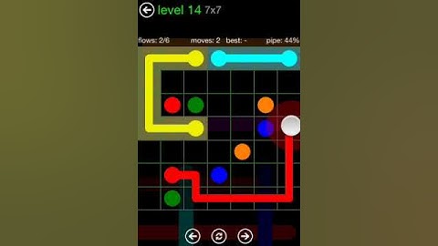 Flow Free 7X7 level 14 Green Pack walkthrough
