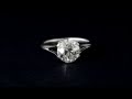 STUNNING 2.08 CT OLD EUROPEAN CUT DIAMOND SOLITAIRE VINTAGE PLATINUM RING!