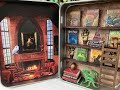Finished Mini Harry Potter Themed Library In A Tin/DIY/Miniature Library