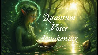 : Quantum Voice Awakening  Throat Chakra 741Hz | Song of Destiny & Forest Priestess
