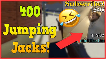 We Made A ROBLOX STREAMER DO 400 JUMPING JACKS!!