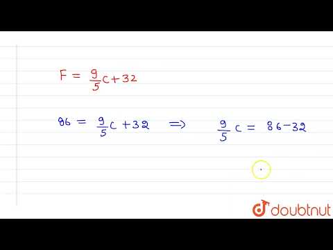 Convert 86^@F to degree Celsius. | 7 | HEAT | PHYSICS | ICSE | Doubtnut