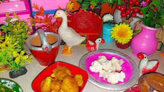 🍒মিনি কিচেনে ফুলকপির পাকোরা রেসিপি।  MINI  FOOD COOKING