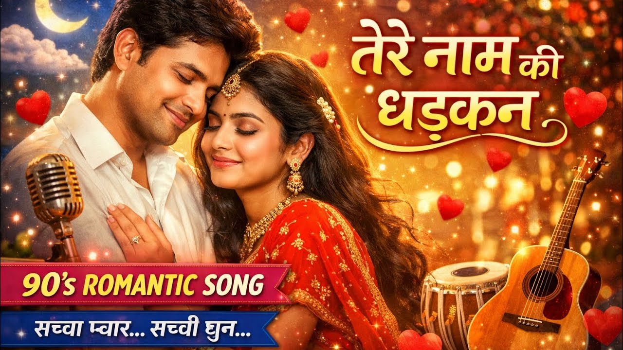 90’s का जादुई प्यार ❤️ | तेरे नाम की धड़कन | Evergreen Hindi Love Song