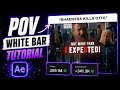 Make POV White Bar Hook To Viral Your Edits 🔥 After Effects Easy Tutorial!