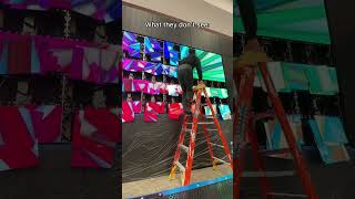 What they see: a clean LED screen #ledscreen #ledwall #ledinstallation #behindthescenes #av