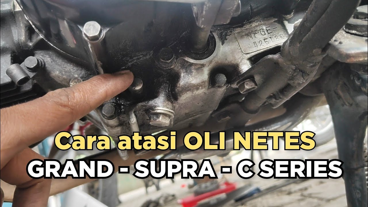 Cara mengatasi oli netes/rembes dibawah mesin sebelah kiri pada motor