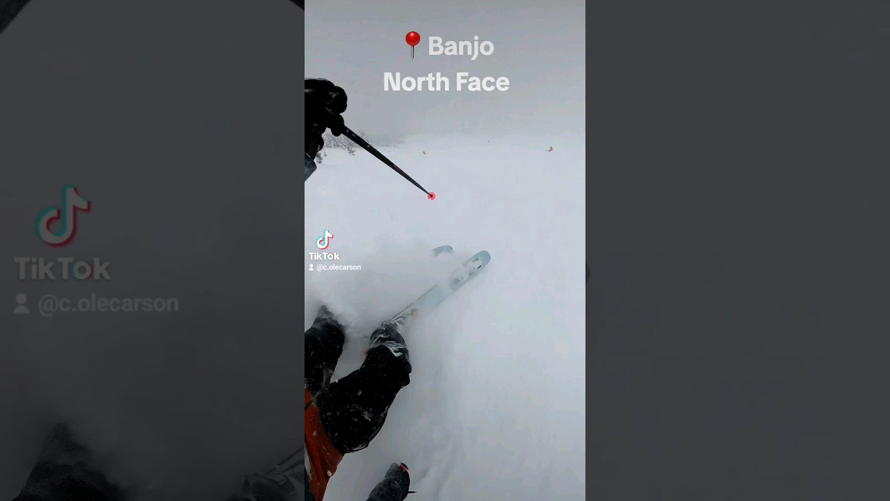 Great snow on a steep face