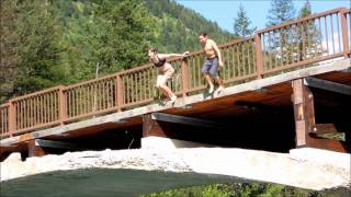Bridge Jumping at Glacier Nat l Park 2011