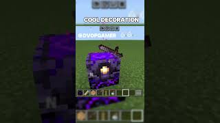 cool Decoration|| Minecraft mini build hacks|| #minecraft #gaming #trending #short #shorts