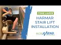 Time lapse  harmar stair lift installation with derek  steve