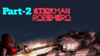 Tutorial Cara Naik Motor Diatas Jembatan Di Stickman Rope Hero Part-2