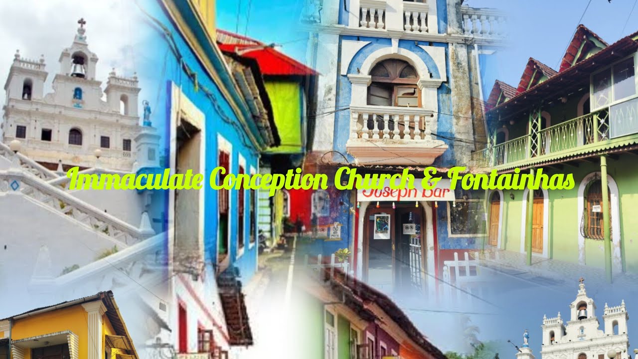 Goa | Fontainhas - 2025 | Famous Latin Quarter - Portuguese Houses |Immaculate Conception Church⛱️🐚⛵