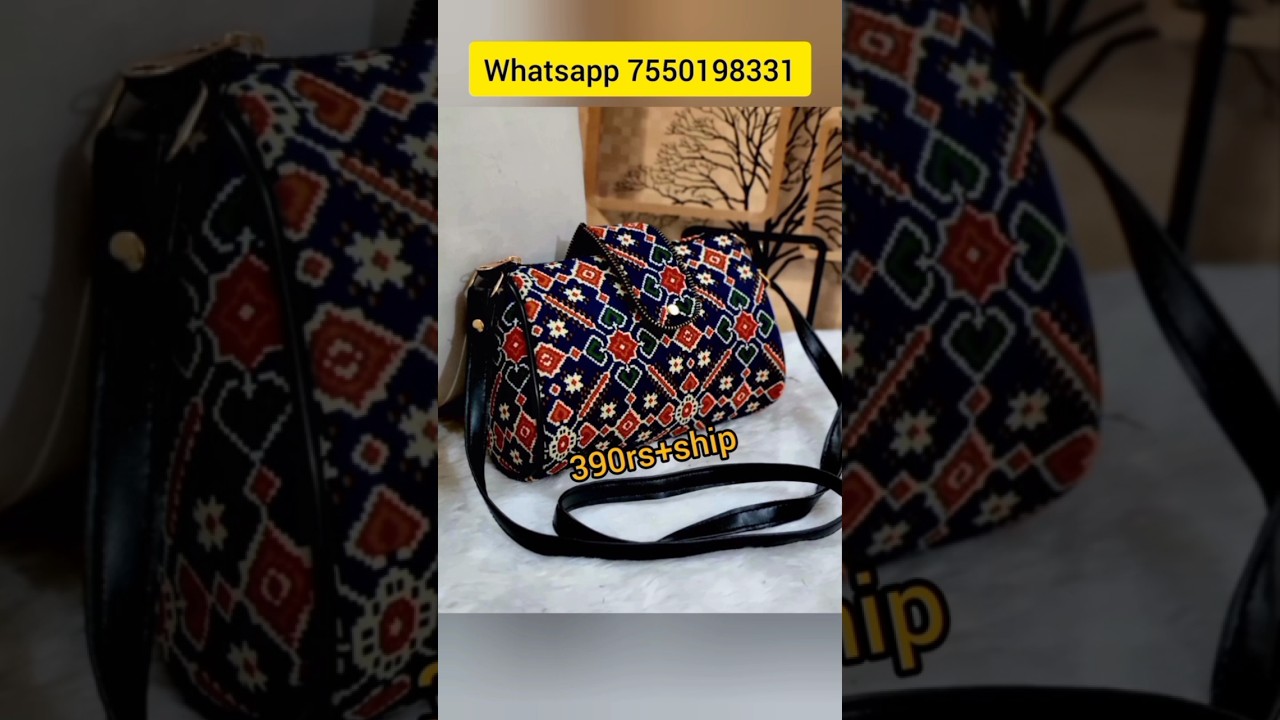 ikkat sling bag ikkat handbags stylish purse ikkat duffle bag travel bags combo offer bags meesho