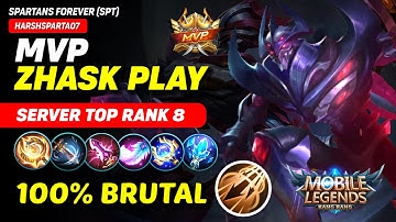 Zhask 100% Pure Damage | NEW BUILD Zhask | Zhask Gameplay 2022 Mobile Legends