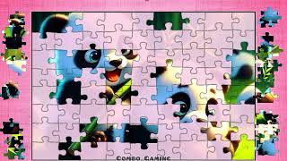 puzzle #5156 gameplay || HD New cute funny panda animals jigsaw puzzle game video  screenshot 5