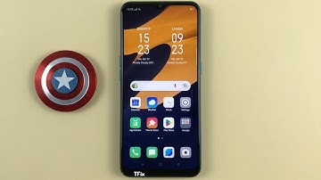 Dual clock lock screen and home screen on OPPO A31 Android 9