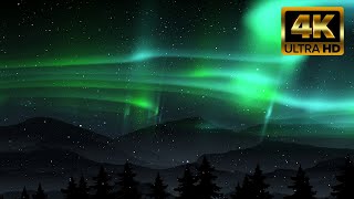 Nightly Aurora Borealis Background – 1HR LOOP 4K 60FPS screenshot 5