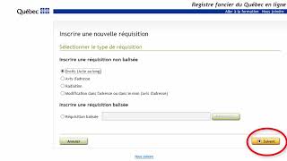 Begin the registration application process