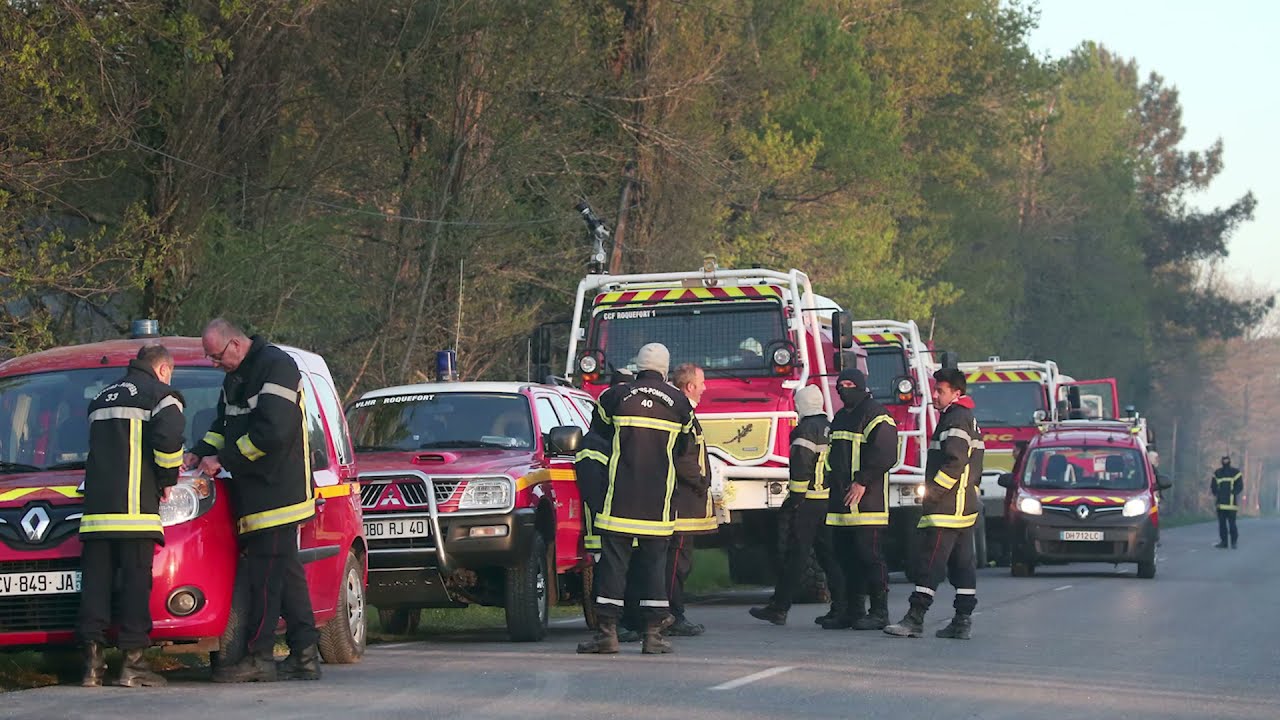 Gironde : feu de forêt à Avensan