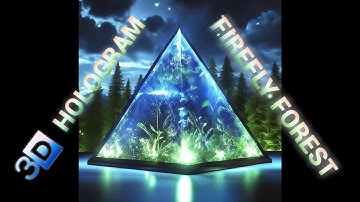 Firefly Forest. 3D hologram. #hologram #3dhologram