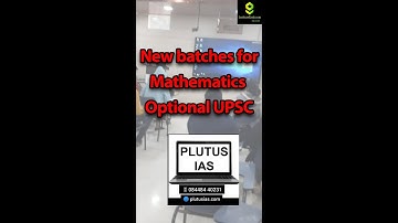 New batches for mathematics optional UPSC