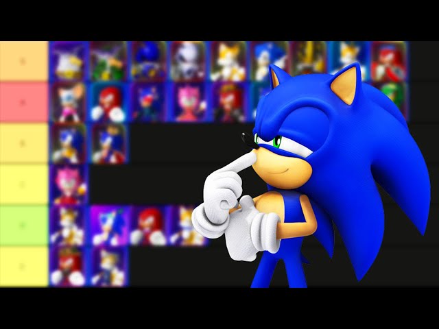 Create a Sonic Speed Simulator - All Characters/Skins Tier List