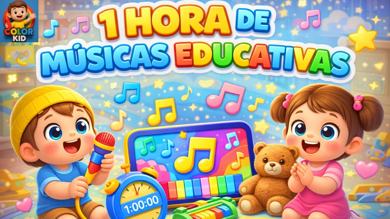1 Hora de Musicas Educativas  | Historinhas e Músicas Infantis | Canal Color Kid
