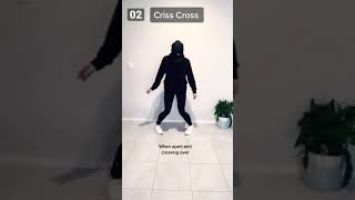 #shuffle #crisscross #dance steps #funny #cute #love #shorts #shuffle #tutorial #dance tips #fyp