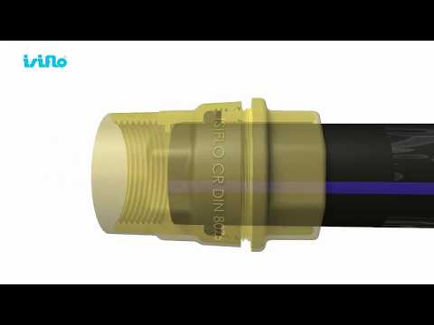 Raccord serrage extérieur laiton pour PEHD - ISIFLO - [Branchement]