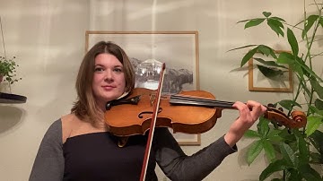 E Natural minor 1 octave upper octave scale Viola