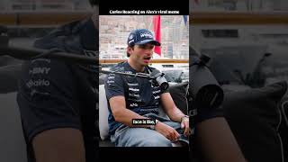 Carlos Sainz Reacting on Alex's meme😂#f1 #carlossainz #funny #memes #f1shorts #alex #williamsracing