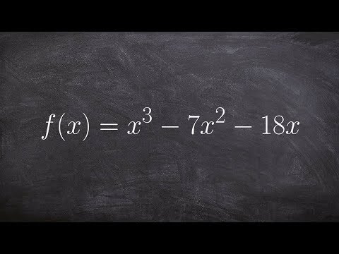 Cara Factor sebuah Memecahkan untuk Zero dari Polinomial Cubic