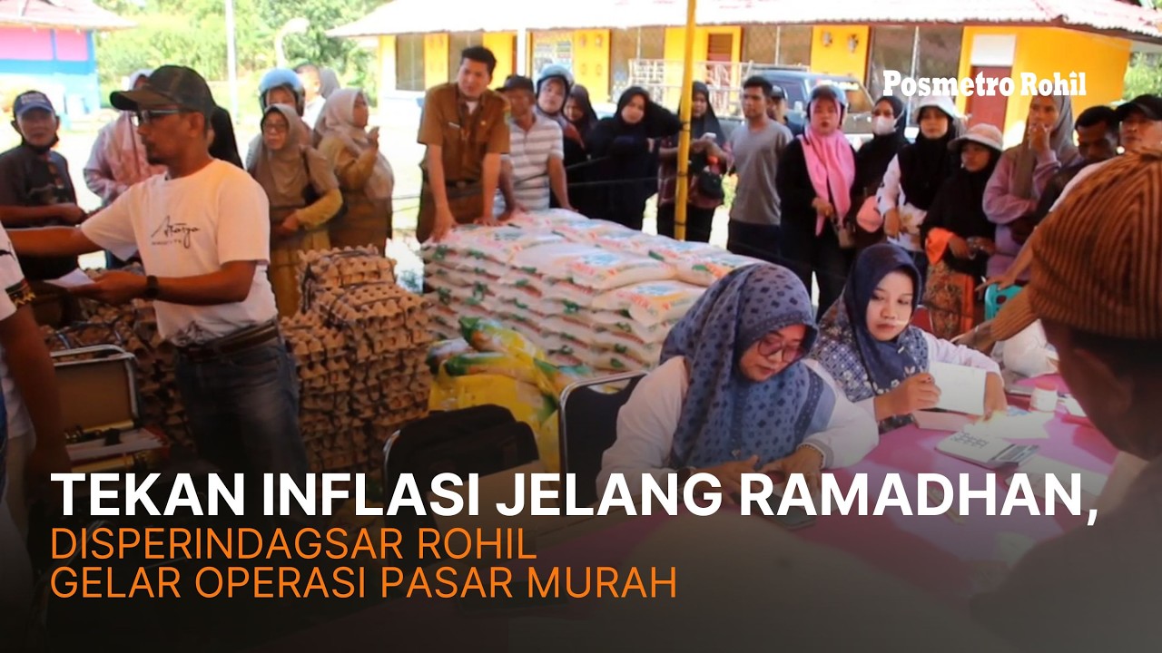 Tekan Inflasi Jelang Ramadhan, Disperindagsar Rohil Gelar Operasi Pasar Murah