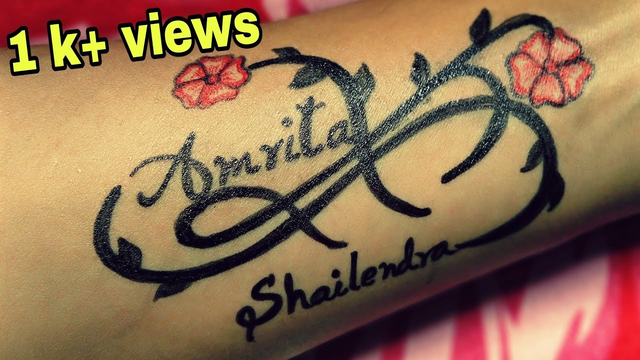 Amrita Shailendra Name Tattoo Design 19 Amazing Hand Tattoo For Girl Requested Video Youtube