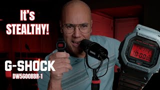 A STEALTHY G-SHOCK!! CASIO GSHOCK DW5600bbr-1 Watch Review