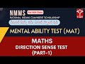 NMMS - MAT (Scholarship) Exam - 2025 | Maths - Direction Sense Test (Part-1) | T-SAT